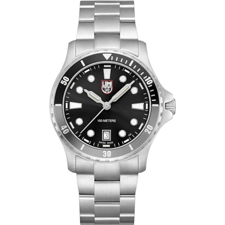 Luminox Herrenuhr Sport Timer Stahl/Schwarz XS.0941, Schweizer Quarzwerk und Antireflex-Saphirglas