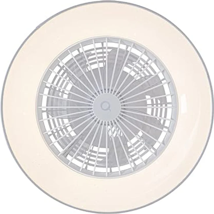 QAZQA Deckenventilator Emily, 47 cm, weiß, inkl. LED dimmbar mit Fernbedienung – Bild 9
