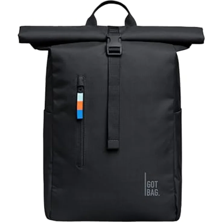 Got Bag Freizeitrucksack Rolltop Easy, 30 cm breit, 15 cm tief, schwarz – Bild 1