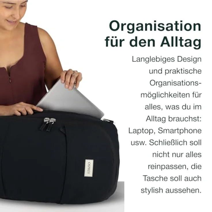 Osprey Arcane Weekender Reisetasche 54 cm, schwarz, 100% Nylon, kompakte Maße 54 x 13 x 32 cm – Bild 6