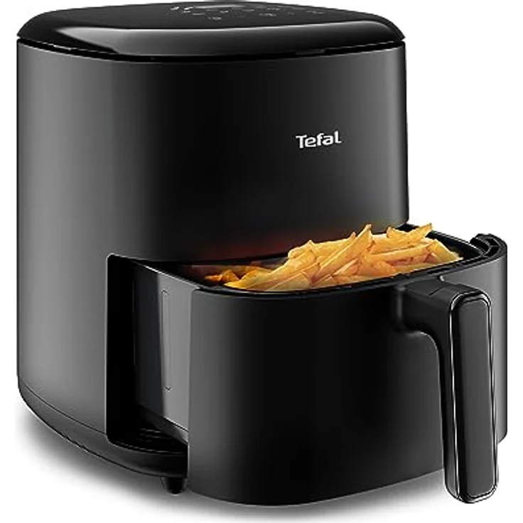 Tefal EY2458 Easy Fry Max Heißluftfritteuse | 5 L Fassungsvermögen | 10 automatische Garprogramme | digitaler Touchscreen | zeit-/energiesparend | Antihaftbeschichtung | Schwarz – Bild 1