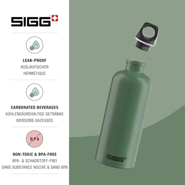 Sigg Wasserflasche Traveller1 Liter Dunkelblau – Bild 3