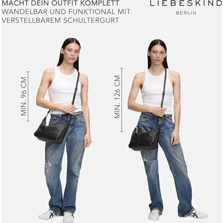 Liebeskind Paris Umhängetasche Leder, 34 cm, braun, 100% Leder, 9 cm x 22 cm – Bild 4