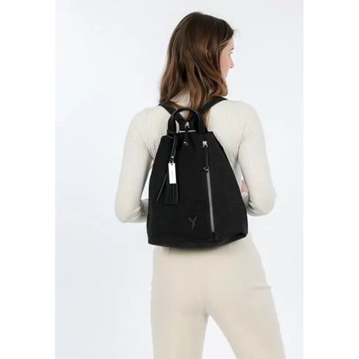 Suri Frey SFY Romy City Rucksack, 33 cm, schwarz, 100% Polyester, 30 cm x 18 cm x 33 cm – Bild 3