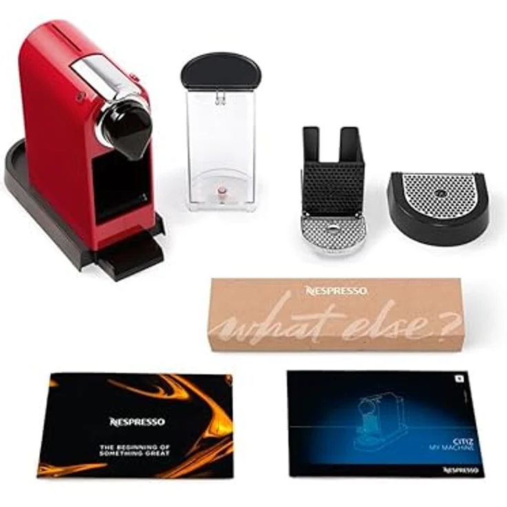 Krups Nespresso XN7415 New CitiZ Kaffeekapselmaschine (1260 Watt, 19 bar Pumpendruck, Wassertankkapazität: 1 Liter) Rot – Bild 6