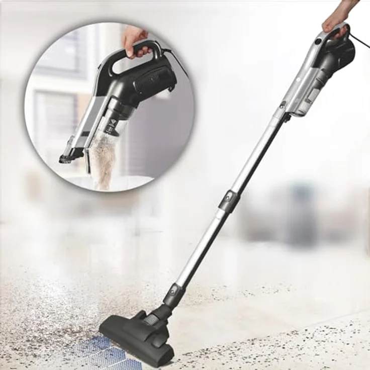 Balter Vento H3, Handstaubsauger mit 600W, beutellos, modulares Saugrohr, 7m Kabel, Silber – Bild 4