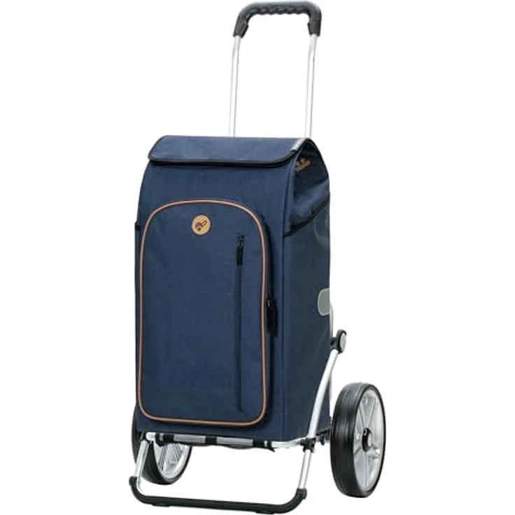 ANDERSEN Einkaufstrolley - Royal Shopper Folke blau 61 L Freizeit, Handwagen, Thermo, Aluminium, klappbar, Kugellagerrad