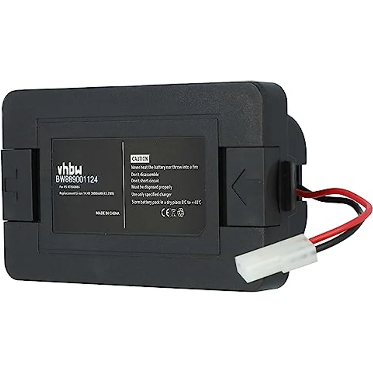 vhbw Akku Ersatz für Fakir 3121140 Staubsauger Schwarz (3000 mAh, 14,4 V, Li-Ion) – Bild 3