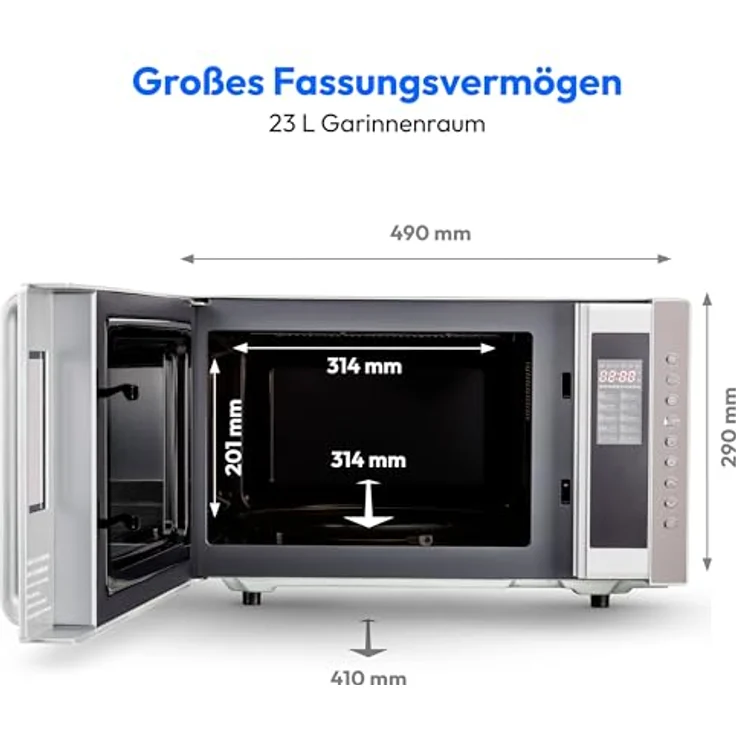 Medion MD 17495 Mikrowelle mit Grill, Standgerät – Bild 6