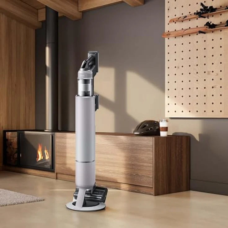 Samsung VS80F28ELP/WD Bespoke AI Jet PetPRO, Akku-Handstaubsauger mit Tierhaar-Bürste, 280 W, All-In-One-Station, Pebble Gray – Bild 4