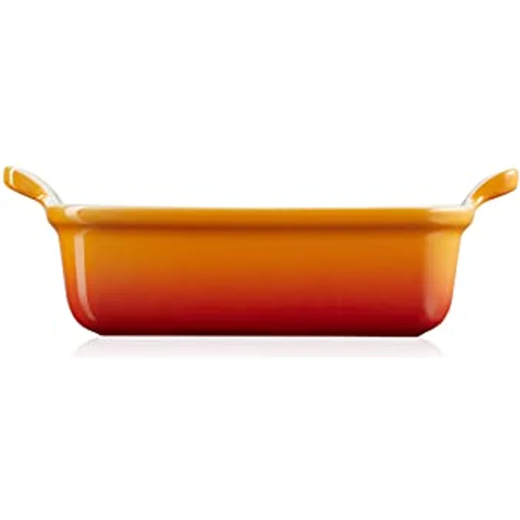 Le Creuset Rechteckige Auflaufform Tradition aus Steinzeug, 19 cm, 1.1 Liter, Ofenrot, 71102190900001 – Bild 3
