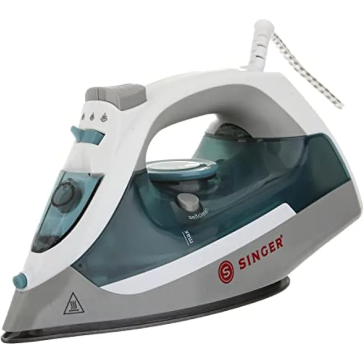 Singer SteamChoice 1.0, Bügeleisen mit hoher Leistung und einfacher Handhabung, Mint/Weiß