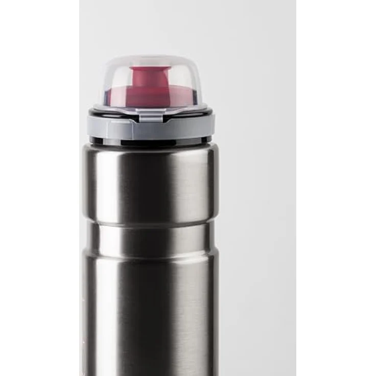 Elite Syssa Race Trinkflasche, 750ml, silber glanz, Edelstahl – Bild 4