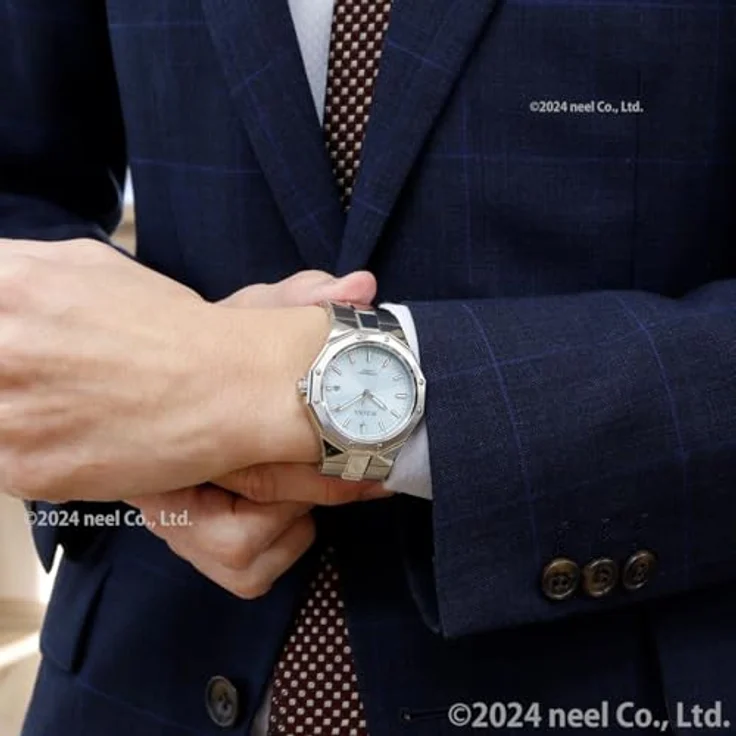 Bulova Herren-Armbanduhr Automatik Classic Stahl/Hellblau 96B462, mit Synthetischem-Saphir Uhrglas und blauem Zifferblatt – Bild 7