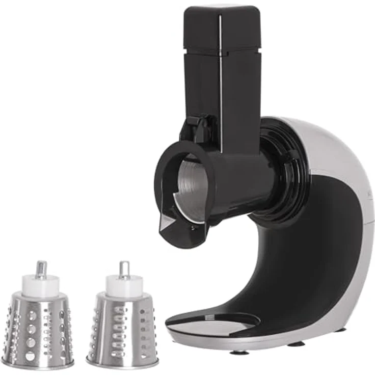 Adler AD 4131 Slow-speed juicer 3in1 - Meat mincer, Juicer, Vegetable grater, Stainless Steel, Entsafter, Silber – Bild 4