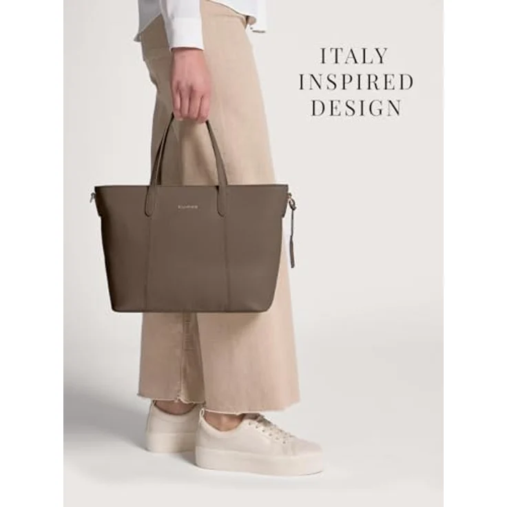 "Lazarotti Shopper Bologna Leather, Leder mit verstell- und abnehmbarem Schulterriemen" – Bild 5