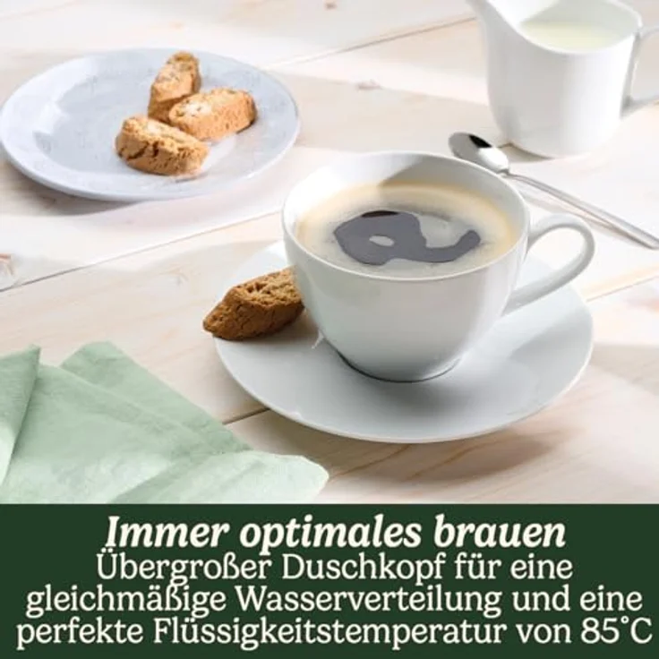 Cuisinart Filterkaffeemaschine | 1.8L Karaffe/12 Tassen, Schnellbrühfunktion, 24 Stunden programmierbarer Timer, 40 Minuten Warmhaltefunktion | Brausekopf-Extraktion, spülmaschinenfest | Kiesel Weiß – Bild 5