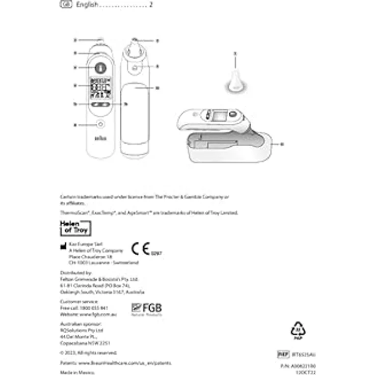 Braun ThermoScan 7+, Ohrthermometer mit Age Precision Technologie, Nachtmodus und Lautlosmodus – Bild 8