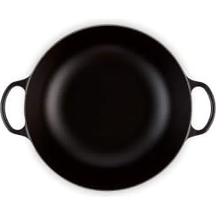 Le Creuset Signature Gusseisen-Bräter mit Deckel, Ø 32 cm, La Marmite, Rund, Für alle Herdarten und Induktion geeignet, Volumen: 7 l, Schwarz – Bild 5