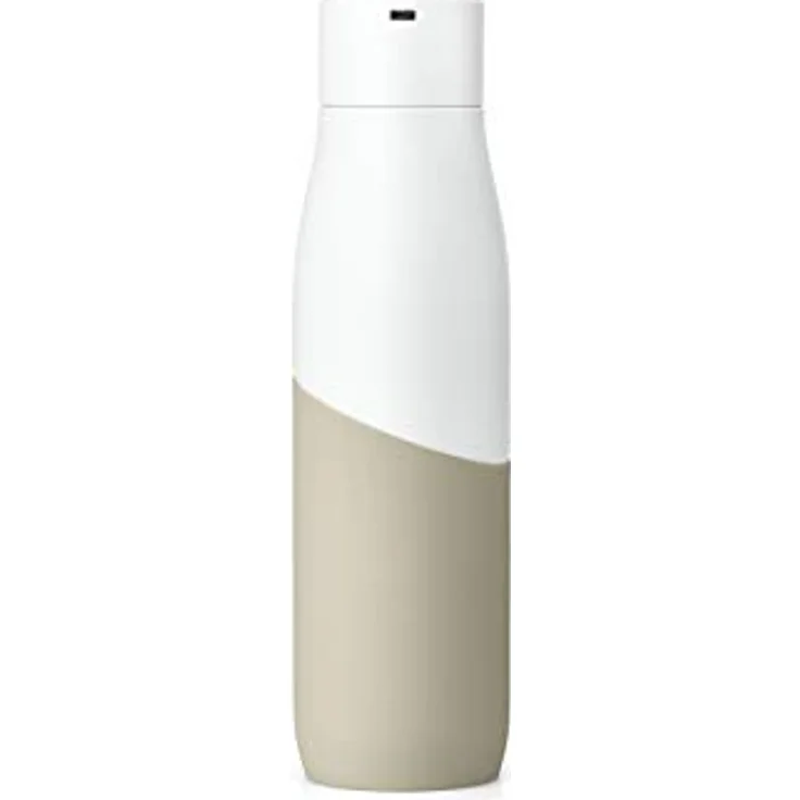 LARQ Bottle Movement – eine sich selbst reinigende leichtgewichtige,einzelbeschichtete, rostfreie, stählerne Wasserflasche (710ml, White/Dune) – Bild 2