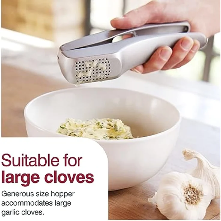 Zyliss Knoblauchpresse E12150 Susi 3 praktische Presse für große Knoblauchzehen auch mit Schale. Inklusive Reinigungswerkzeug. Länge: 15 cm. – Bild 6