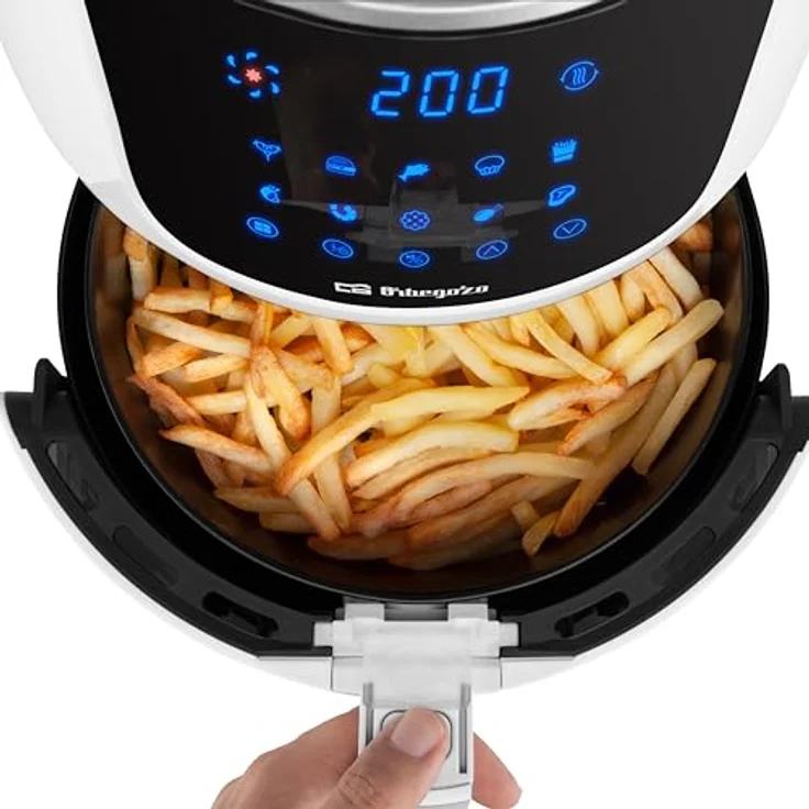 Orbegozo FDR 64, Fritteuse ohne Öl, 1500 W, 4 l, Weiß-Schwarz – Bild 2