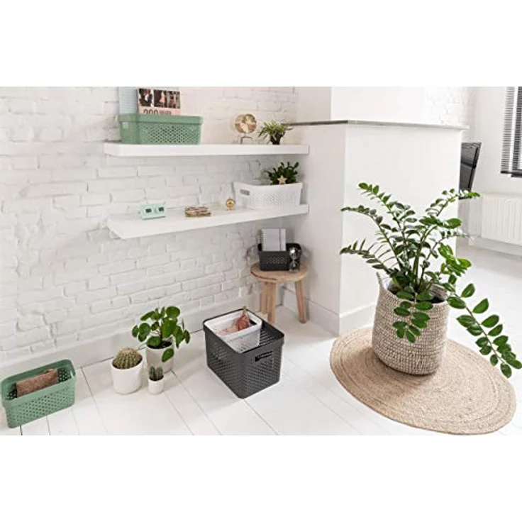 CURVER | Behälter Infinity 4,5 l, Anthrazit, 26 x 17,5 x 12,3 cm, recycelter Kunststoff – Bild 2