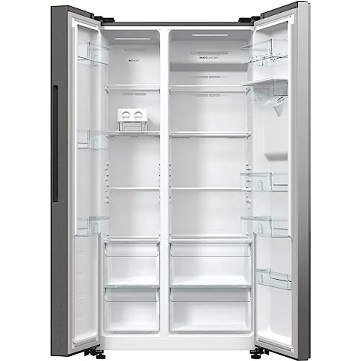 Gorenje NRR 9185 EAXLWD Side by Side Kühl-Gefrierkombination, Made in Europe, EEK E, NoFrostPlus, Inverter-Kompressor, Crisp Zone, ConvertActive Zone, FastFreeze, 178,6 cm, Edelstahl – Bild 4