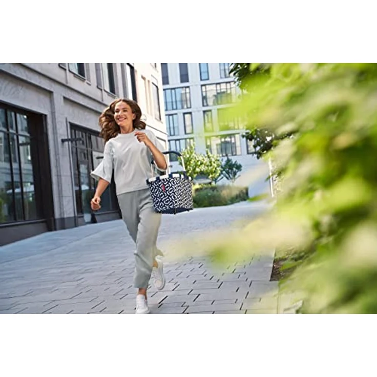 reisenthel carrybag Einkaufskorb mit Henkel Einkaufstasche Shopping Tragetasche frame signature navy – Bild 8