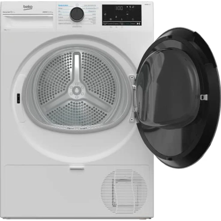 Beko B5T4824IF Wäschetrockner 8 kg, Frontlader Wärmepumpentrockner, Allergikergeeignet, 15 Programme, Dampffunktion, Knitterschutz, Sensortrocknung, Silent-Programm, Aquawave Schontrommel, Weiß – Bild 4