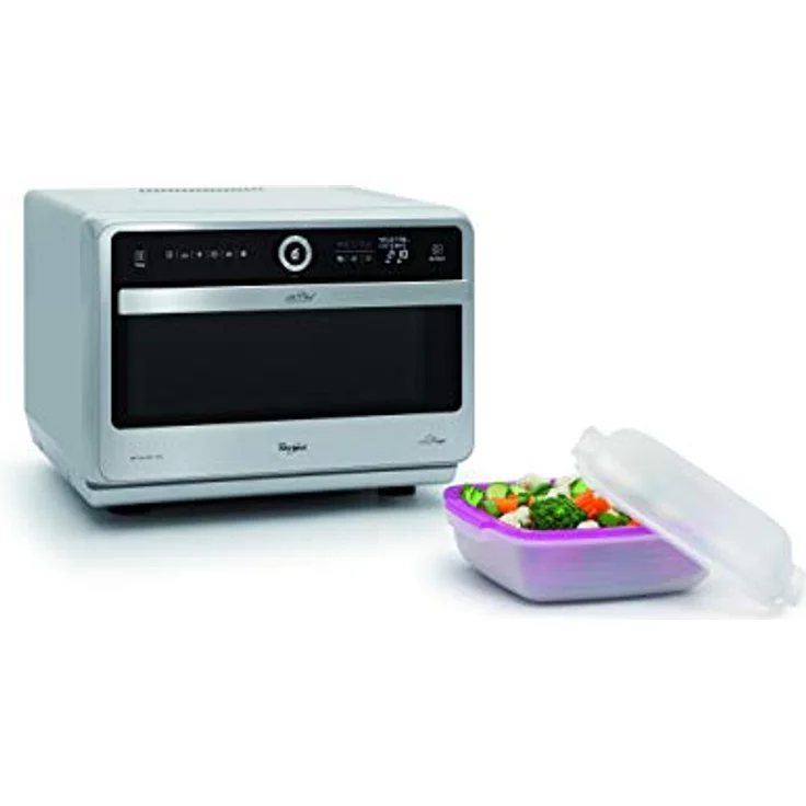 Whirlpool jt479ix Mikrowelle mit Grill, Standgerät, 33 Liter Garraum, schwarz, silber – Bild 4