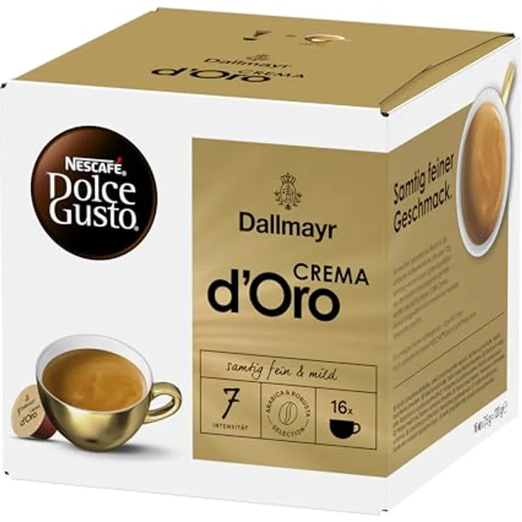 Nescafé Dolce Gusto Dallmayr Crema d´Oro, Kaffee, Kaffeekapsel, 3er Pack, 3 x 16 Kapseln – Bild 3