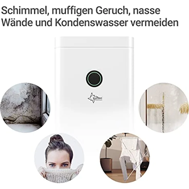 Suntec Wellness Luftentfeuchter DryFix 20 PRO [für Räume bis 150 M³ (~65 M²) , Entfeuchtungsleistung 20 L-Tag, inkl. Luftreinigungsfunktion + Wäschetrocknung, Max. 370 W] – Bild 8