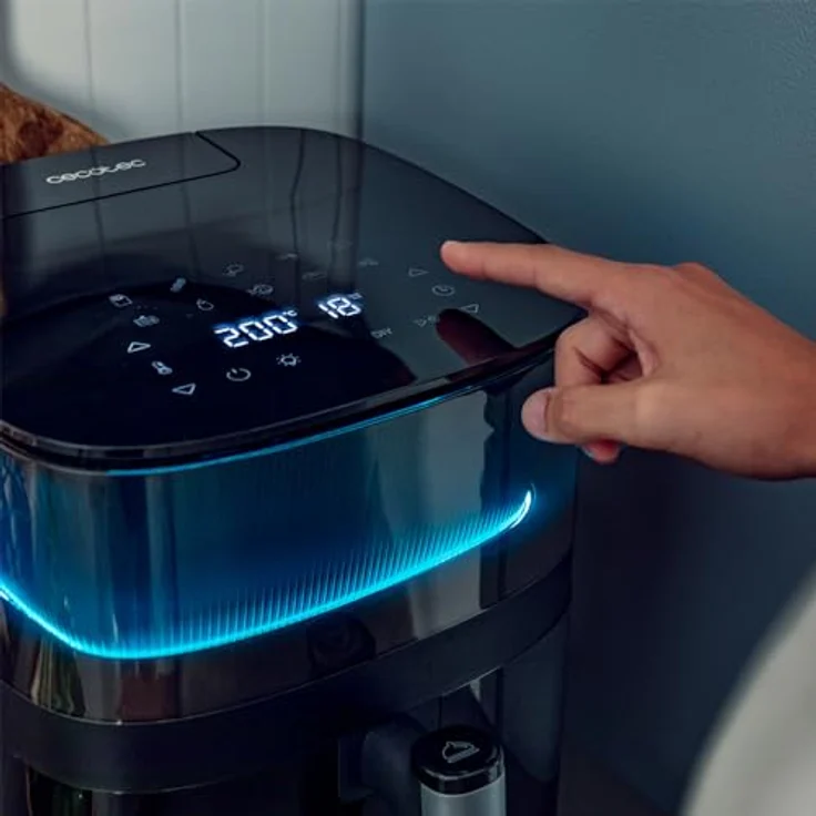 Cecotec Cecofry Neon 5000, Heißluftfritteuse 1500 W mit 5 Litern Fassungsvermögen, 10 voreingestellten Menüs und integrierter Wasserdosierautomatik – Bild 6