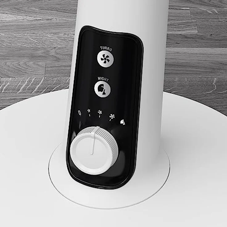 Rowenta VU2731 Turbo Silence Extreme+ Tischventilator | leistungsstark | leise mit nur 38 dB(A) | geringer Energieverbrauch | 4 Geschwindigkeiten | automatische Oszillation | sicher | Weiß – Bild 2
