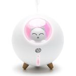 Rio MIA Diffusor für ätherische Öle, Luftbefeuchter und Nachtlicht für Kinder, Katzen-Design, 220 ml Wassertank, USB-betrieben, 7 Farbwechsel-Nachtlicht