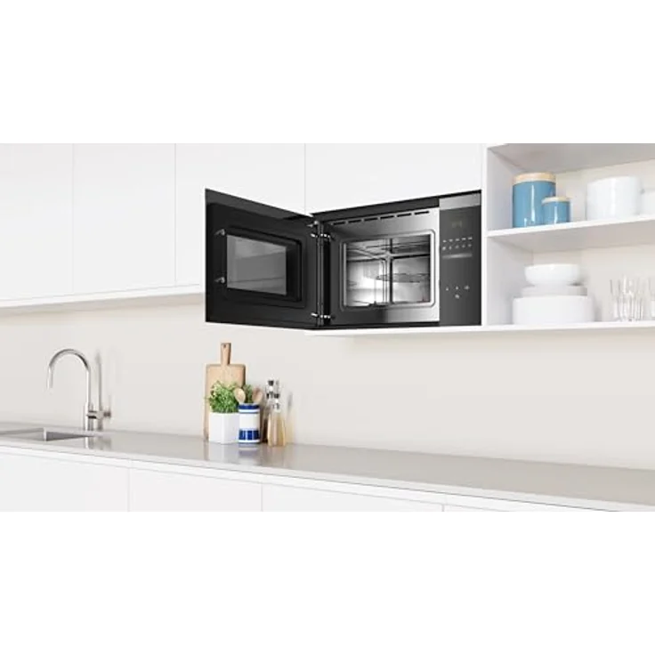 Balay 3CG4172X2 Kombimikrowelle mit Grill, Einbaugerät, 1000W, 20 L Garraum, Memoryfunktion, Selbstreinigung, Edelstahl, schwarz – Bild 5