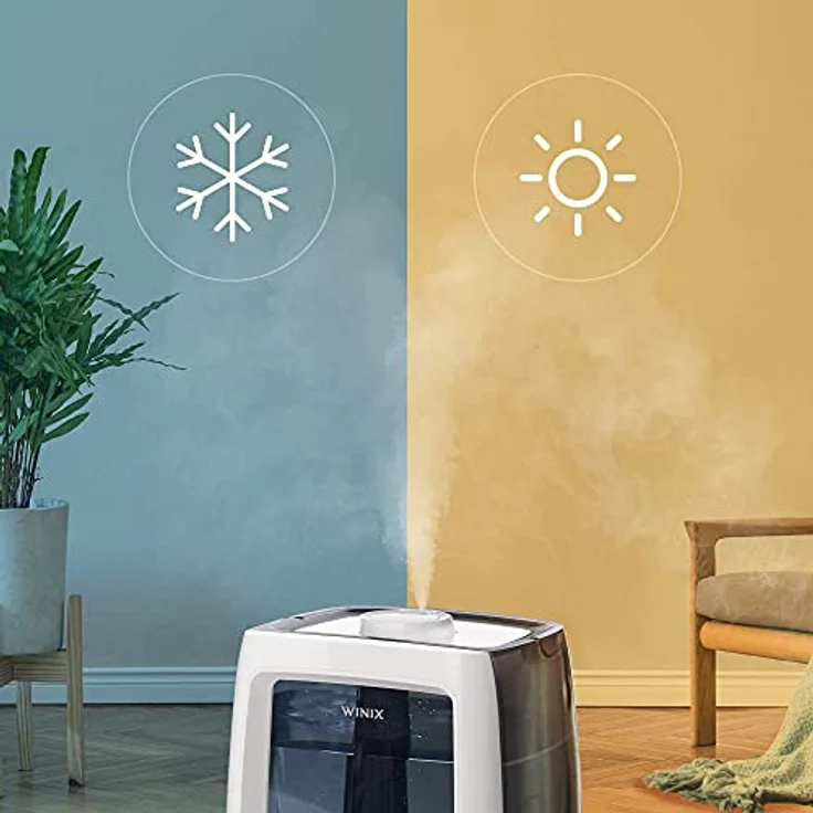 Winix L 500 Luftbefeuchter Weiß, UV-V Licht (90 Watt, Raumgröße: 50 m²) (1052-0001-02) – Bild 7