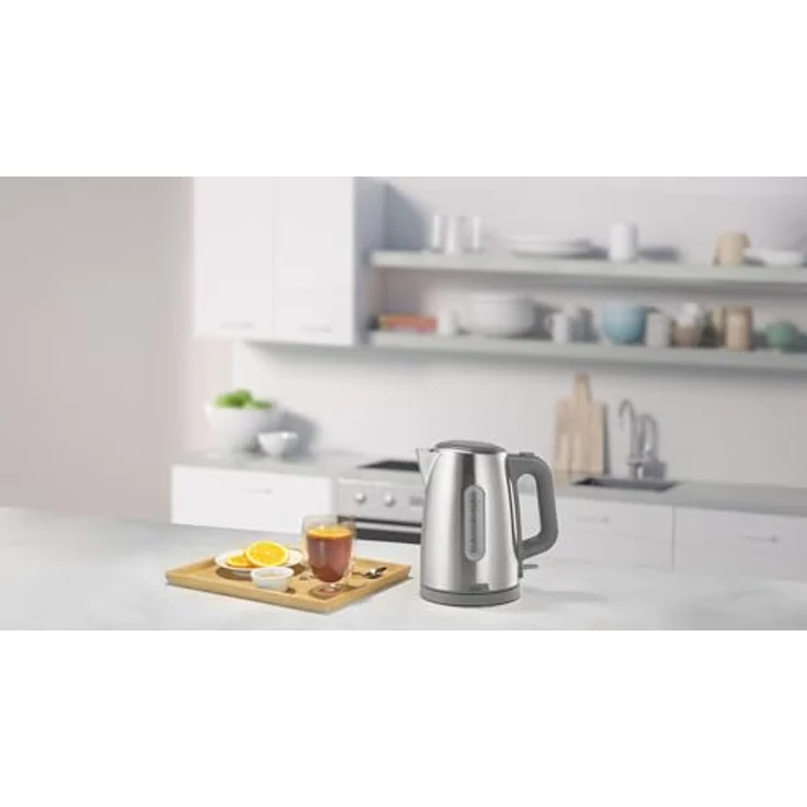 Braun Wasserkocher PurShine WK1500GY, Elektrischer Wasserkocher mit 360° drehbarem Sockel, Wasserstandsanzeige und automatischer Abschaltfunktion, 1,7L Fassungsvermögen, 2200 W, Grau – Bild 5