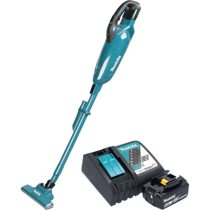 Makita DCL 283 FRG1, Akku-Handstaubsauger 18 V mit 0,73 l Behälter, 1x 6,0 Ah Akku und Ladegerät, Brushless Motor