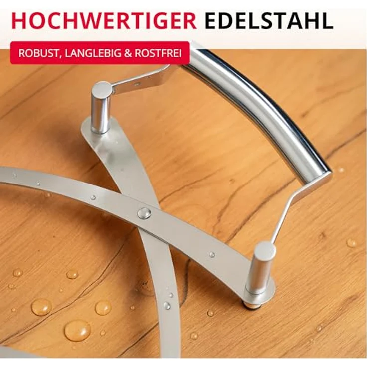 Westmark Ausziehbarer Topf-Untersetzer, 18 - 42 cm, Rostfreier Edelstahl, Flexi, Silber, 16412260 – Bild 8