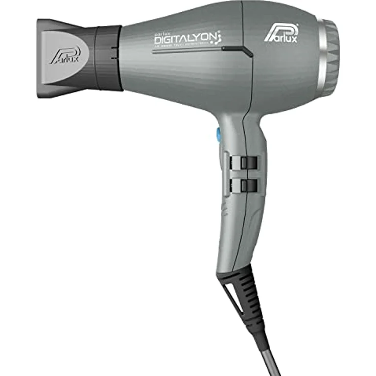 Parlux Digitalyon, Professioneller digitaler Haartrockner mit Negativ-Ionen-Technologie, sehr leicht und leistungsstark, Glittergrau – Bild 2
