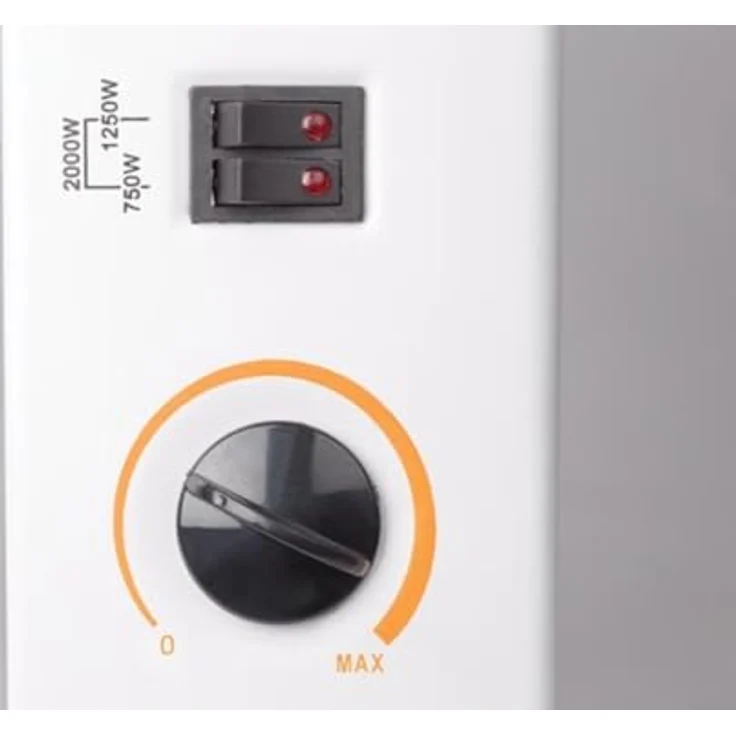 Velleman 2000W Elektroheizung _ 3 Stufen Konvektor mit Thermostat & Überhitzungsschutz, Konvektor – Bild 10