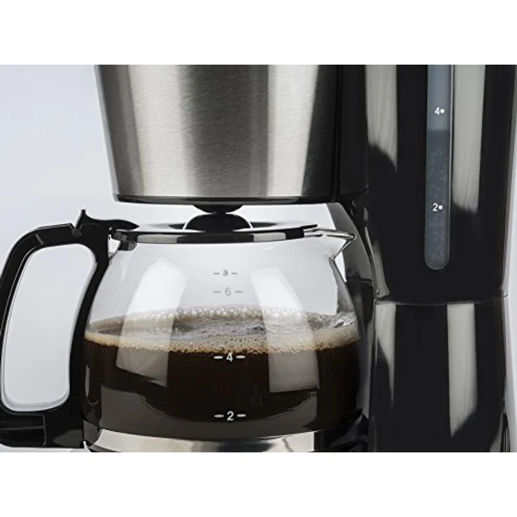 Korona 12113 Edelstahl Kaffeemaschine mit Timer Funktion - Filter Kaffeeautomat für 6 Tassen mit Glaskanne – Bild 5