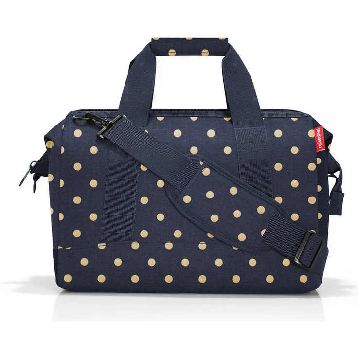 REISENTHEL® Einkaufsshopper allrounder M metallic dots blue, 18 l Volumen, wasserabweisendes Polyestergewebe – Bild 1