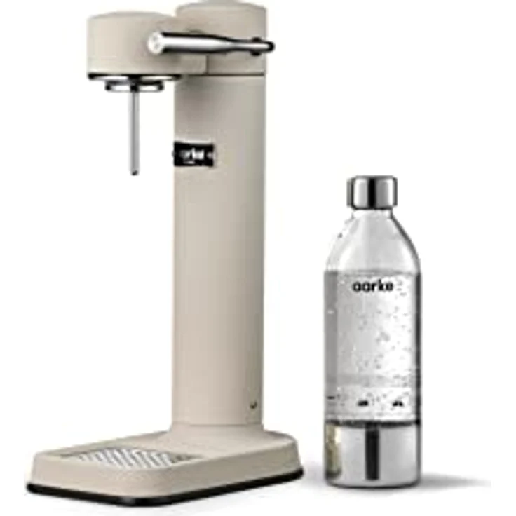 Aarke Carbonator 3, Wassersprudler aus Edelstahl mit 2 x BPA-frei Flaschen, Sand Finish – Bild 4