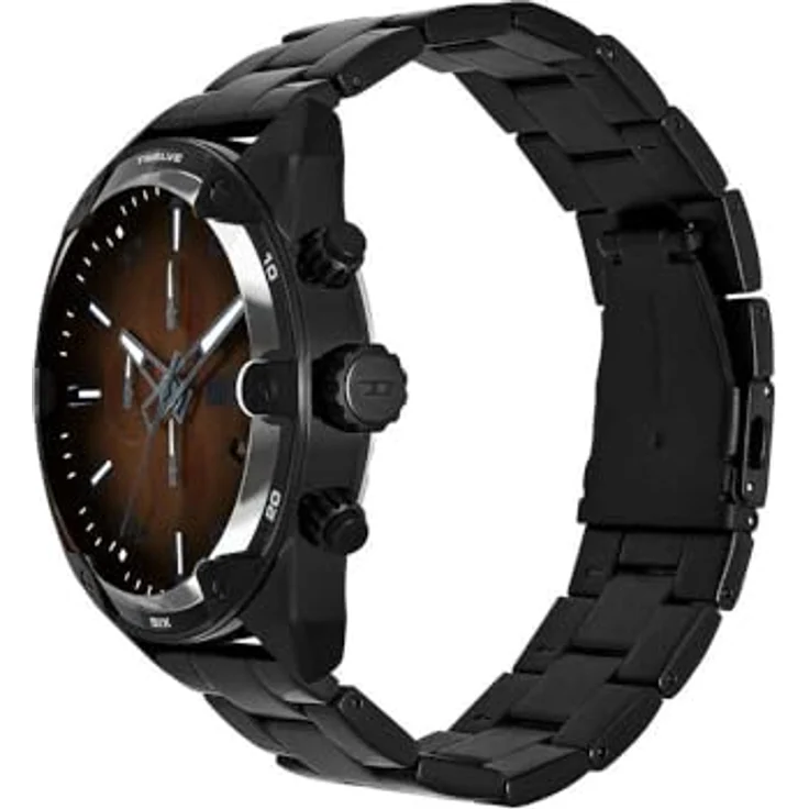 Diesel Chronograph SPIKED DZ4691, Armbanduhr aus Edelstahl mit analogem Zifferblatt und Datum отображение – Bild 3