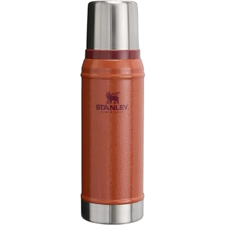 Stanley Classic Legendary Thermosflasche 750 ml, Edelstahl Thermoskanne, 20 Stunden heiß oder kalt, BPA-frei, spülmaschinenfest, Hammertone Clay – Bild 1