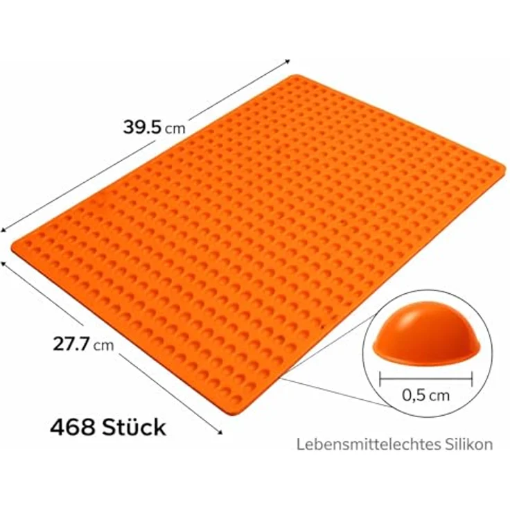 2 Stück Silikon Backunterlage Teigmatte Backmatte Teigunterlage Ausrollmatte – Bild 4
