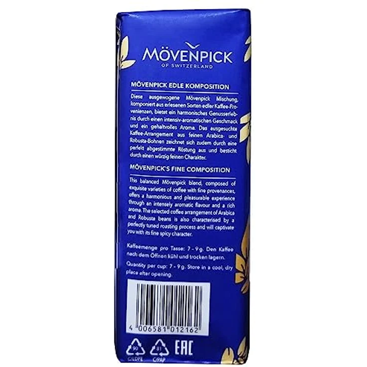 MÖVENPICK Edle Komposition Kaffee, gemahlen, 500 g, Hochland-Kaffeebohnen, langzeitgeröstet, harmonisches Aroma – Bild 3